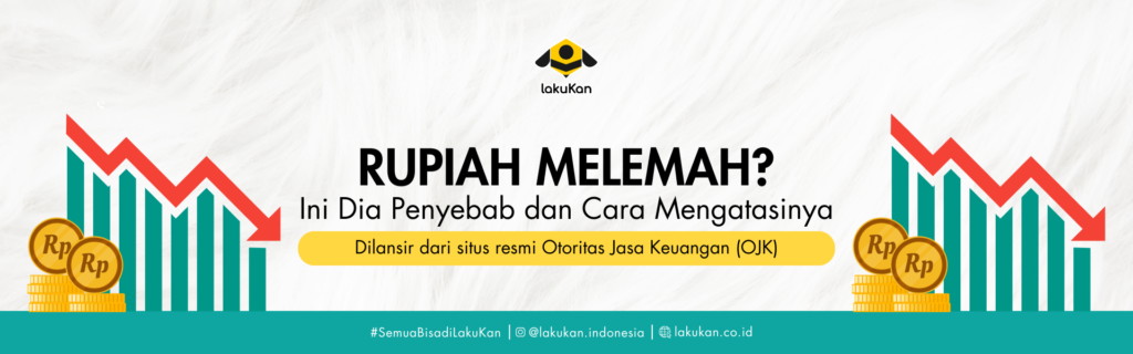 Grafik nilai tukar rupiah melemah terhadap dolar AS pada April 2024