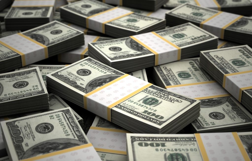 Ilustrasi Penimbunan Dollar AS