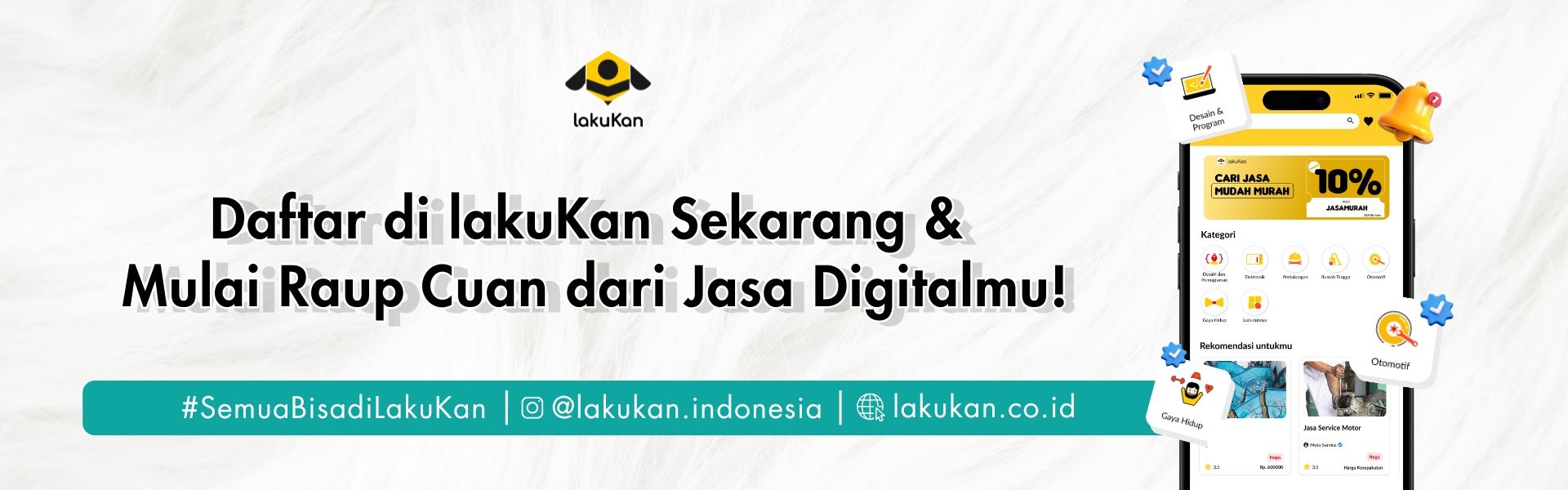 Daftar di LakuKan Sekarang & Mulai Raup Cuan dari Jasa Digitalmu!